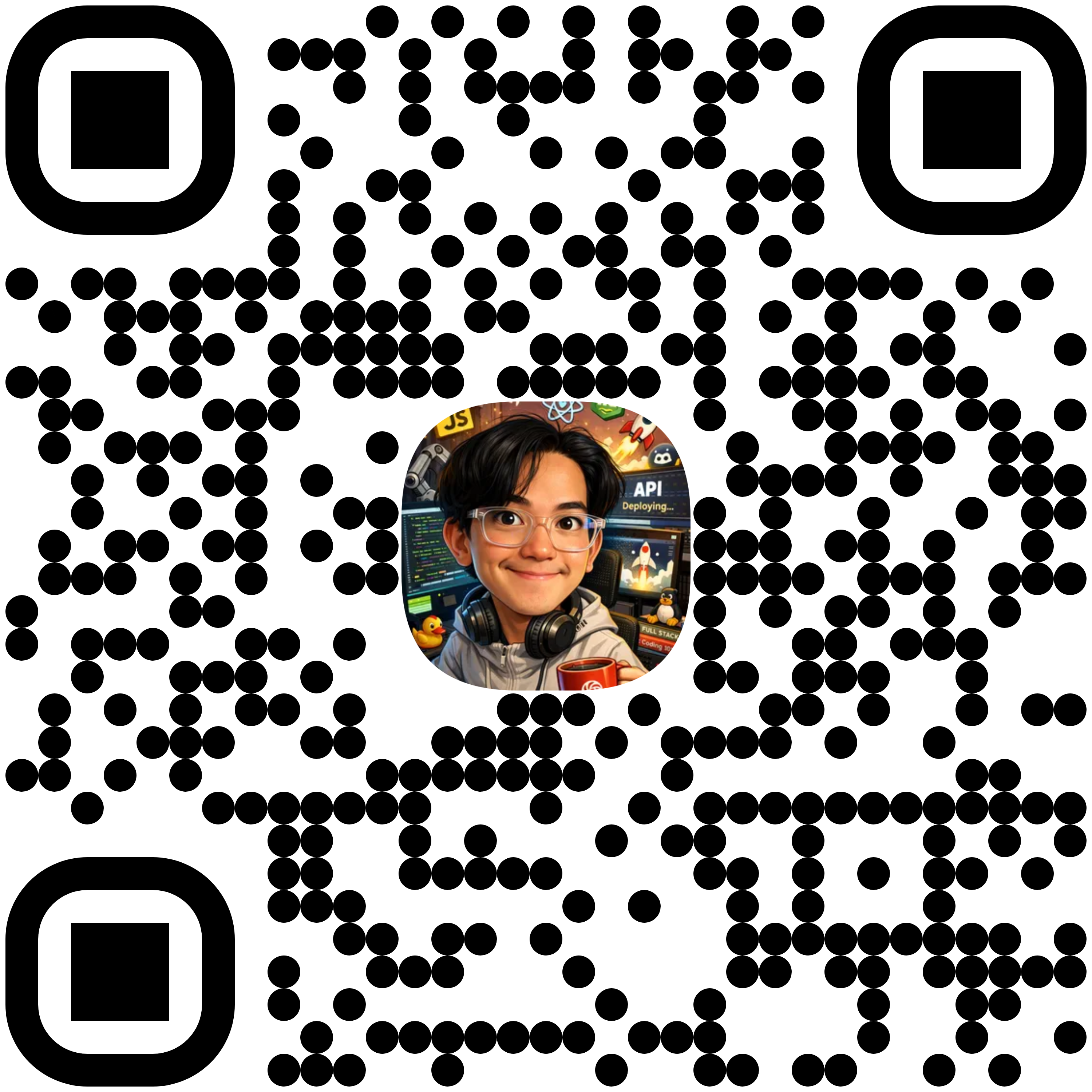 QR สแกนไปยืนยันการสนับสนุนผ่าน Buy Me a Coffee — dolity